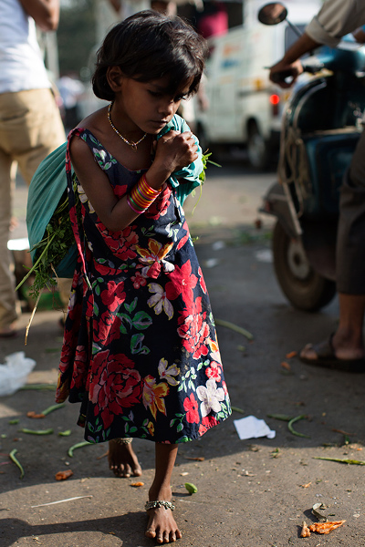 On the Street….Morning Flower Market, Mumbai